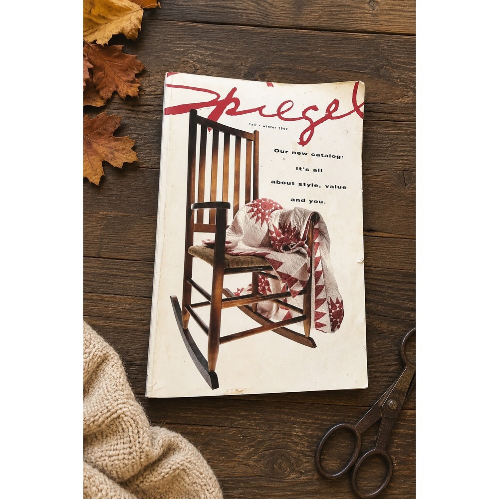 Vintage 1992 Spiegel Fall Winter Catalog Y2K 90s Fashion Coffee Table Book Style